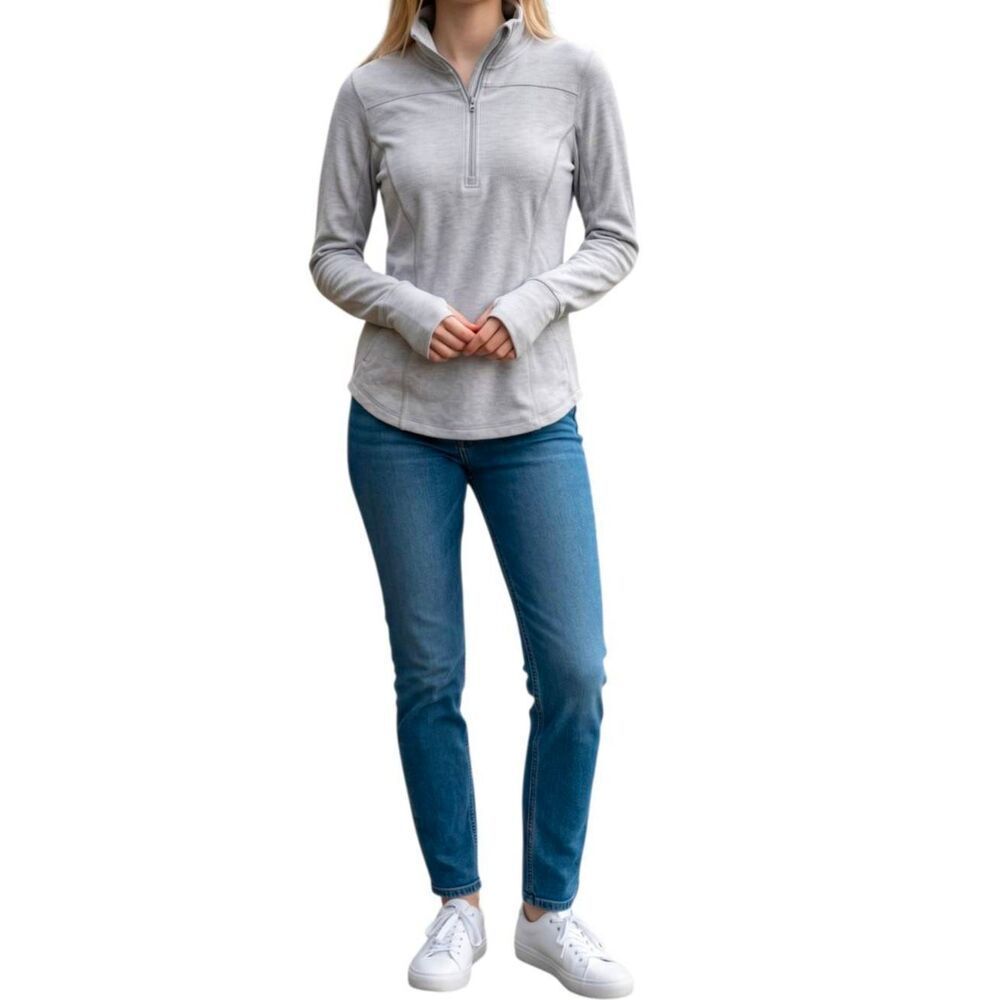 NWT MONDETTA Thermal Stretch 1/4 Zip Pullover Size Small